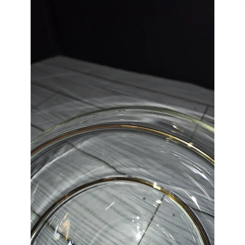 PartyLite Clear Embedded Glass Copper Wire Wrapped Vase Candy Dish Candle Holder - Picture 5 of 10